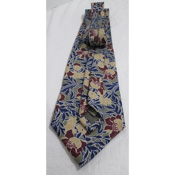 Talbott Studio for Mark Shale Tie Silk Floral Handsewn Made In U.S.A - Picture 6 of 7
